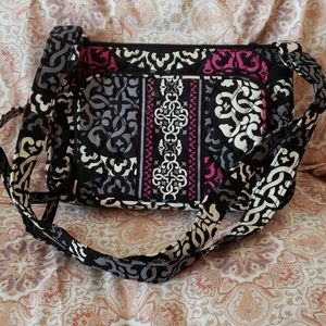 NWOT Vera Bradley Black & Purple Shoulder Bag